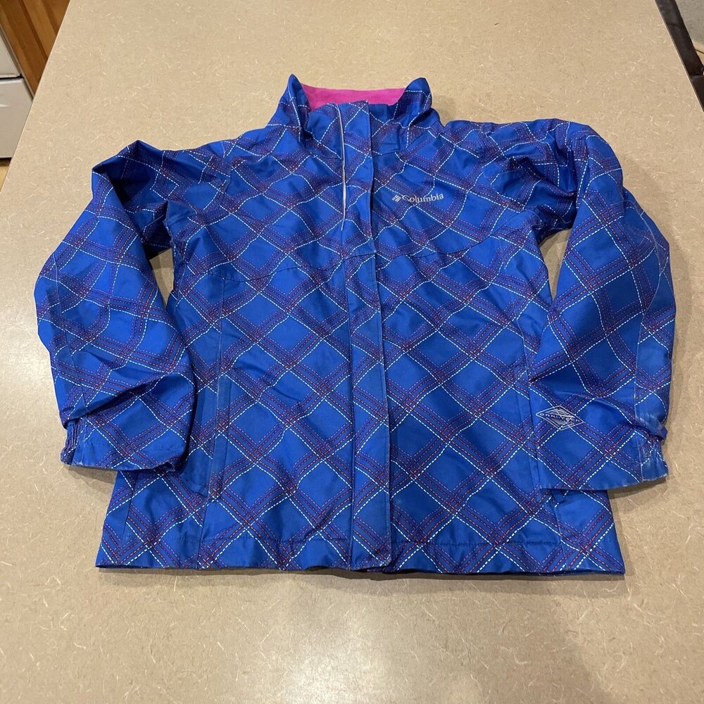 Columbia Jacket Kids M 10 12 Coat Full Zip Windbreaker Youth Wind Rain Resistant